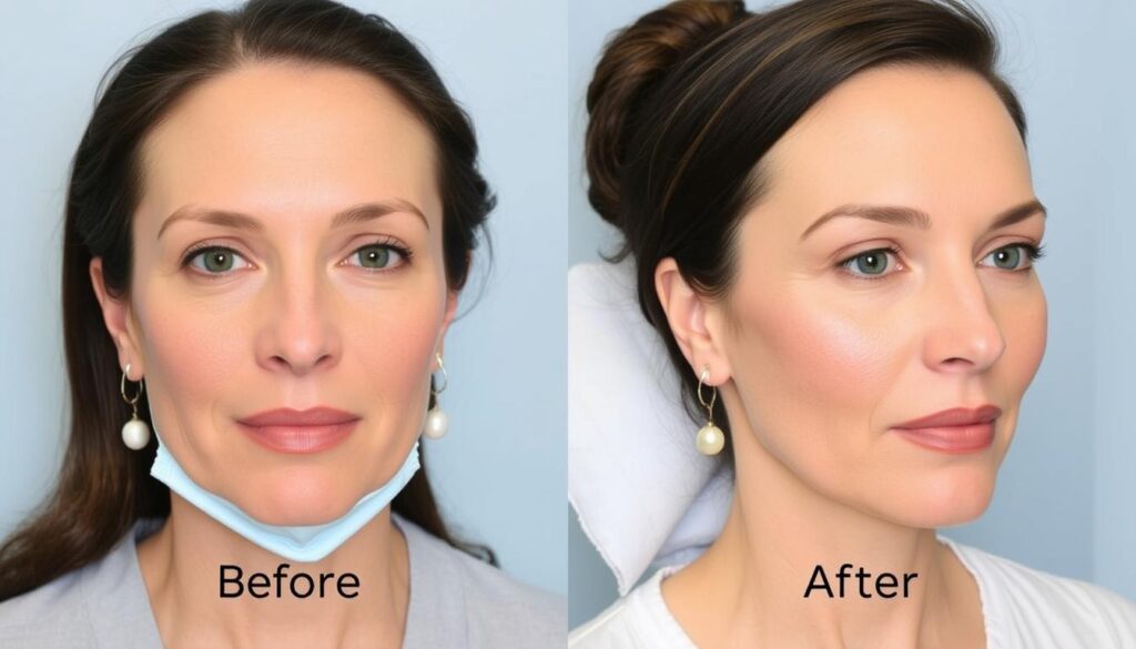 deep plane facelift before and after